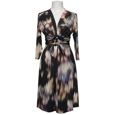 Klänning (Brun, Flerfärgad) från Ilse Jacobsen Elastan, Polyester