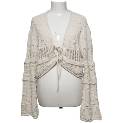 Cardigan (White) from Zara Cotton, Polyester