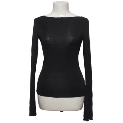 Lange mouwen shirt (Zwart) Elastaan, Lyocell, Wol