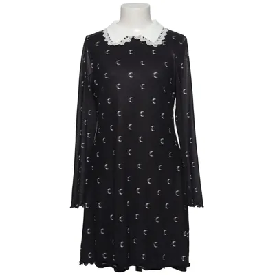 Robe (Noir, Blanc) de Killstar Élasthane, Polyester