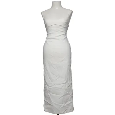 Maxikleid (Weiß) von Zara Elasthan, Leinen, Polyester, Viskose