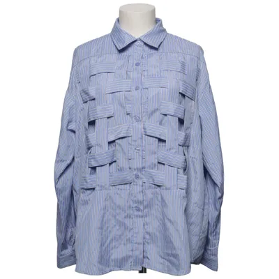 Shirt (Blue, White) from C'est Monique Polyester