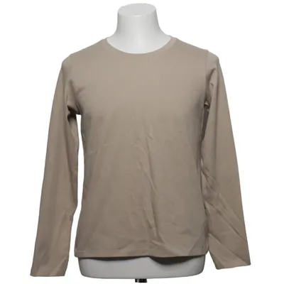 Long sleeve T-shirt (Beige) from Uniqlo Cotton, Elastane