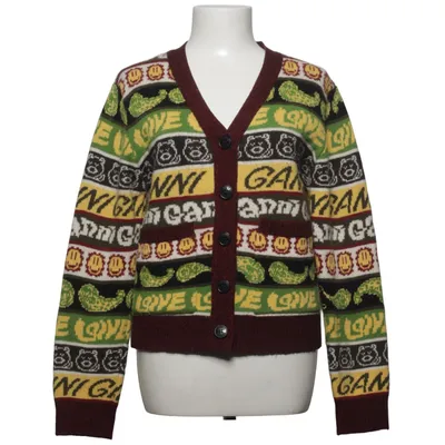 Cardigan (Multicolore) de Ganni Polyamide, Laine