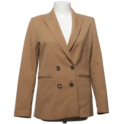 Kavaj (Beige) från Sandro Bomull, Elastan, Polyester, Viskos, Ull