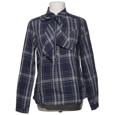 Strikblouse (Washed) van Massimo Dutti Woman Katoen