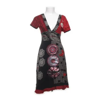 Maxikjole (Sort, Rød, Flerfarvet) fra Desigual Bomuld, Viscose
