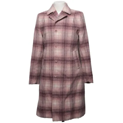 Frakke (Pink, Hvid) fra Hennes Collection Akryl, Polyester, Uld