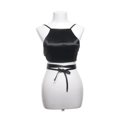 Crop top (Noir) de Saint Genies Élasthane, Polyester