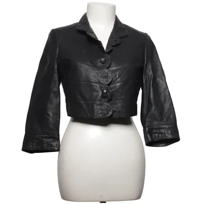 Jakke (Sort) fra VILA Clothes Læder, Polyester