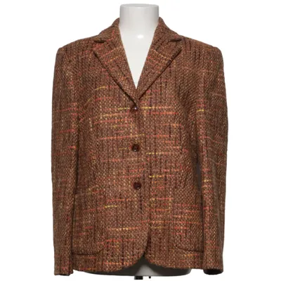 Blazer (Brown, Multicolored) from Delmod Polyamide, Polyester, Viscose, Wool