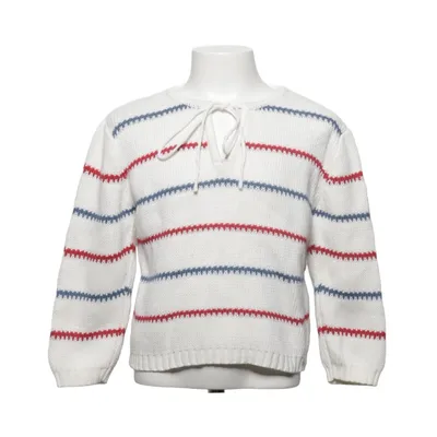 Strickpullover (Weiß, Blau, Rot) von Walking Baumwolle