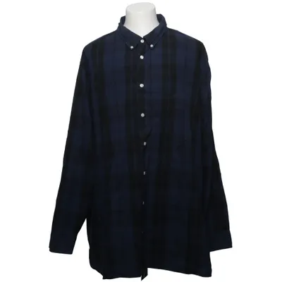 Flannel shirt (Blue, Black) from D555 Cotton
