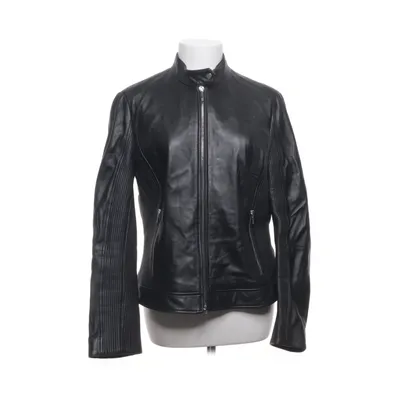 Læderjakke (Sort) fra Hugo Boss Bomuld, Læder, Polyester