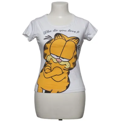 T-shirt (White, Orange, Black) from Garfield Odie Cotton
