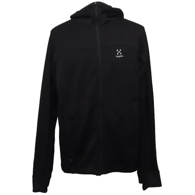 Hoodie (Black) from Haglöfs Elastane, Recycled polyester