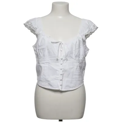 Crop top (Wit) van Gina Tricot Organisch katoen