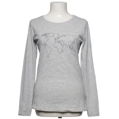 T-shirt à manches longues (Gris) de Tribute Coton, Élasthane, Viscose