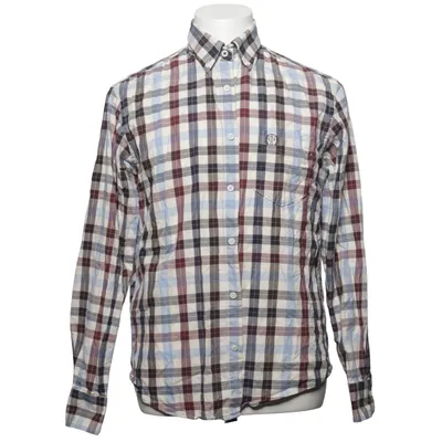 Shirt (Blue, White, Brown) from Blue Harbour Cotton