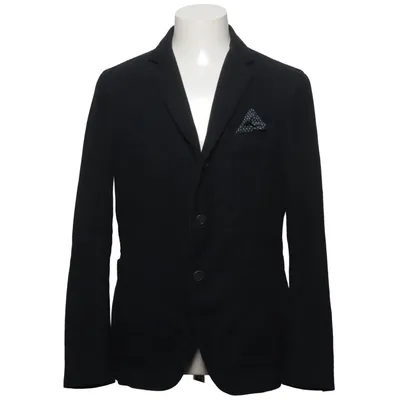 Blazer (Noir) de Brecos Coton, Polyamide, Polyester, Viscose