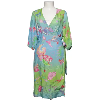 Wrap dress (Blue, Green, Multicolored) from Coster Copenhagen Cupro, Viscose