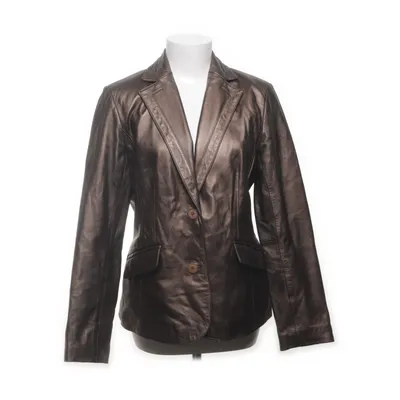 Läderkavaj (Brun) från Alfani Skinn, Polyester