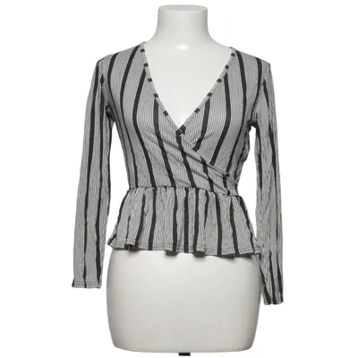 Wikkelblouse (Zwart, Wit) van Boohoo Petite Elastaan, Viscose