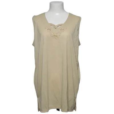 Tanktop (Beige) van Donna Katoen, Polyester