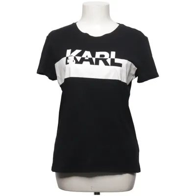 T-shirt (Black, White) from Karl Lagerfeld Cotton