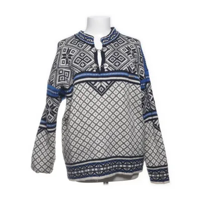 Noorse trui (Blauw, Wit, Zwart) van Schoeller Wol