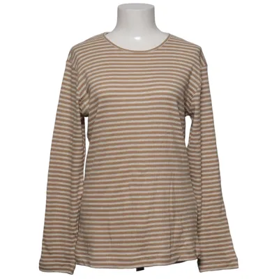 Langærmet t-shirt (Beige, Hvid) fra InWear Essentials Bomuld