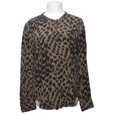 Blus (Svart, Beige) från Julie Fagerholt Elastan, Silke