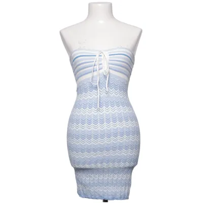 Kjole (Blå, Hvid) fra Bershka Polyester, Viscose