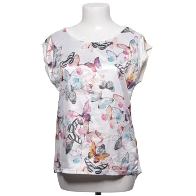 Top (White, Multicolored) from Size 8 Needle Elastane, Polyester, Viscose
