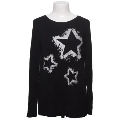 Lange mouwen shirt (Zwart, Wit) van Up2Fashion Elastaan, Viscose