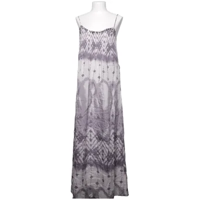 Robe longue (Gris, Blanc) de Style Butler Soie
