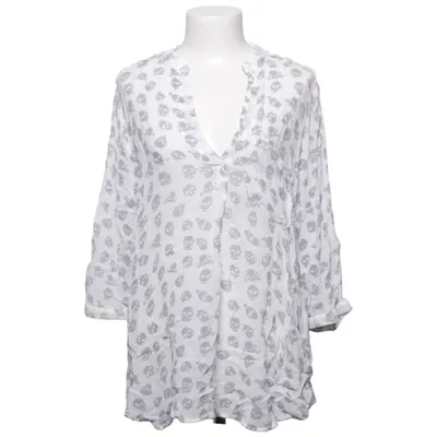 Blouse (White, Gray) from Haust Viscose