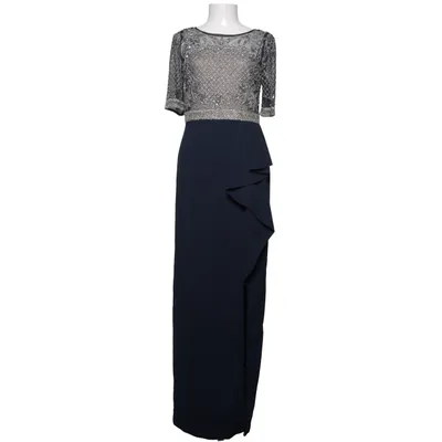 Aftonklänning (Blå, Silverfärgad) från Adrianna Papell Elastan, Polyester