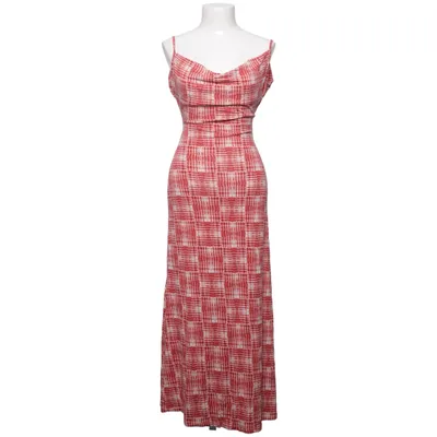 Robe longue (Rouge, Blanc) de Mimosa Coton, Élasthane
