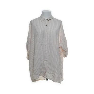 Kortärmad skjorta (Beige, Vit) från Noisy May Viskos