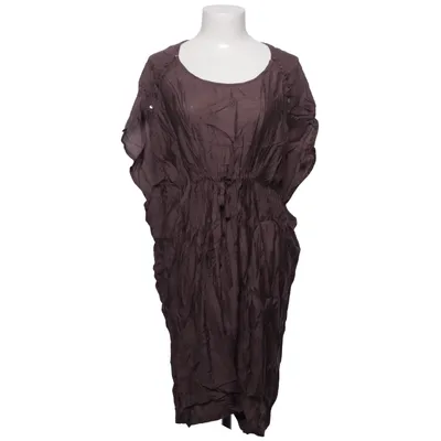 Jurk (Bruin) van Culture Polyester, Zijde, Viscose