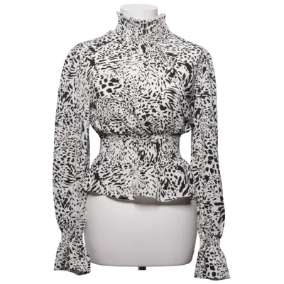 Peplumtopp (Svart, Vit) från Missguided