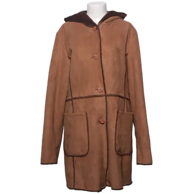 Shearling jas (Bruin) van Big L Suède