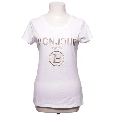 T-shirt (Blanc) de Golden Live Coton, Élasthane