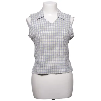 Top (Blauw, Wit) van Lemon Grass Katoen, Elastaan