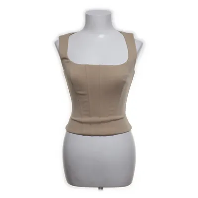 Top (Beige) from Reformation Elastane, Polyester