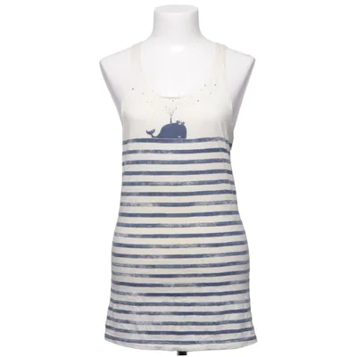 Débardeur (Blanc, Bleu) de Oii Coton