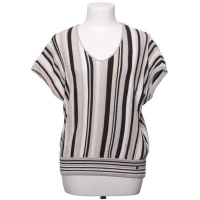 Haut (Noir, Blanc, Or) de Monari Coton, Fibre métallique, Viscose