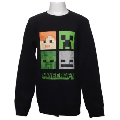 Collegetröja (Svart) från Minecraft Bomull