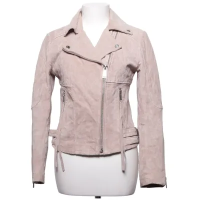 Bikerjacka (Beige) från BCBGeneration Bomull, Skinn